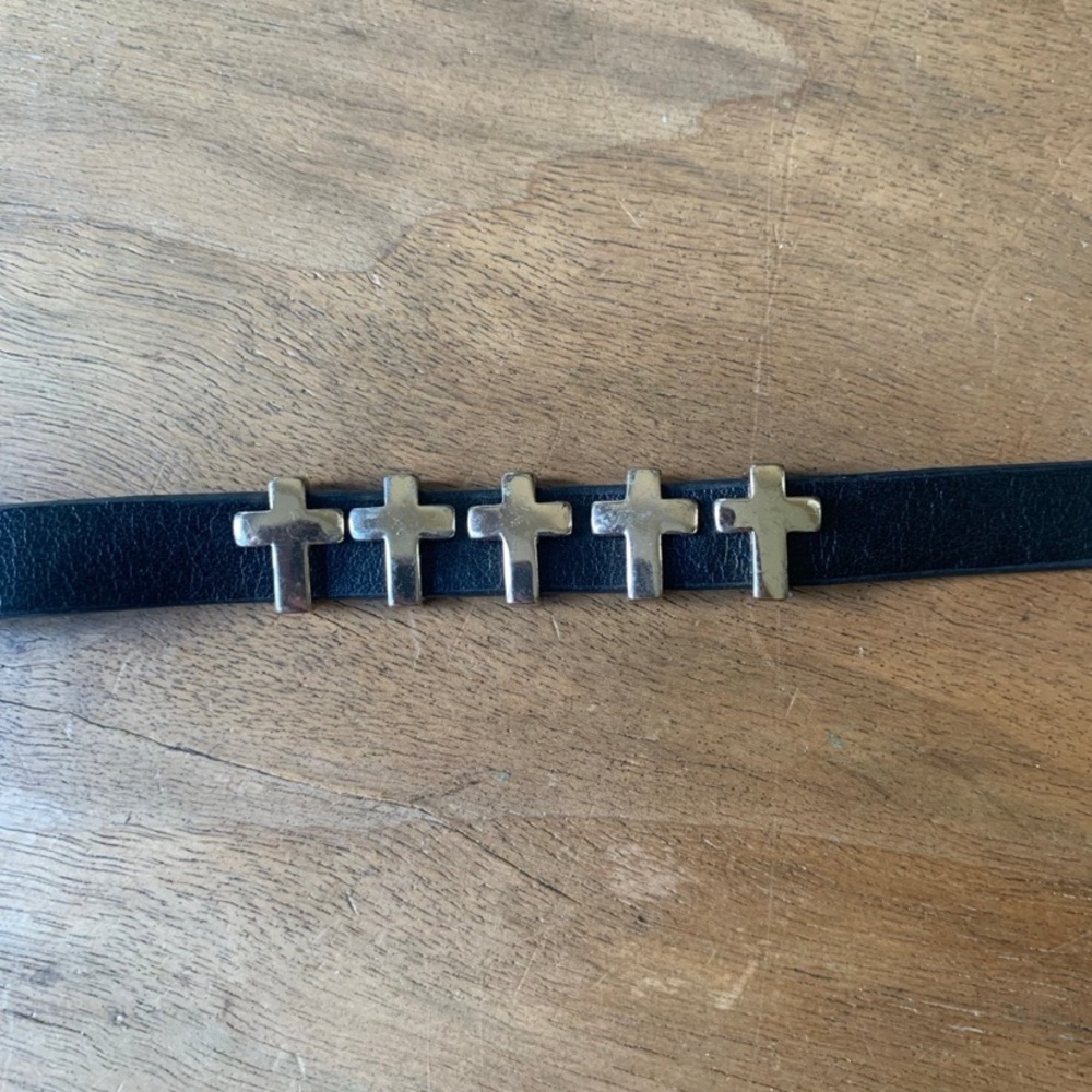 Gold Cross Bracelet